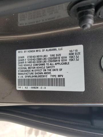 2020 HONDA ODYSSEY EL 5FNRL6H96LB023812