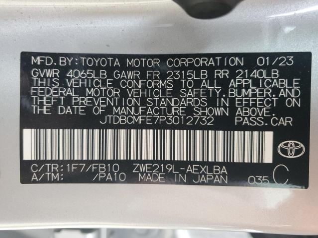 2023 TOYOTA COROLLA LE JTDBCMFE7P3012732