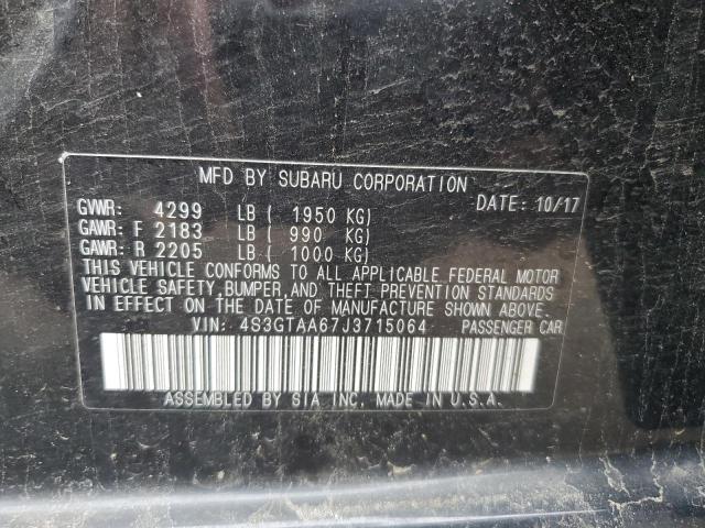 2018 SUBARU IMPREZA 4S3GTAA67J3715064