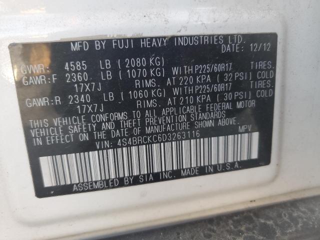 2013 SUBARU OUTBACK 2. - 4S4BRCKC6D3263116