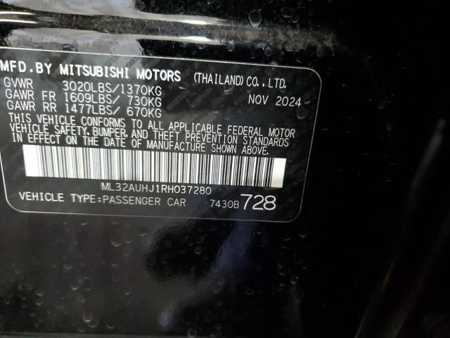 2024 MITSUBISHI MIRAGE ES ML32AUHJ1RH037280