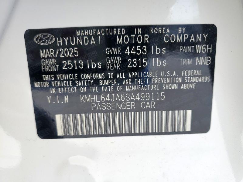 2025 HYUNDAI SONATA SEL KMHL64JA6SA499115