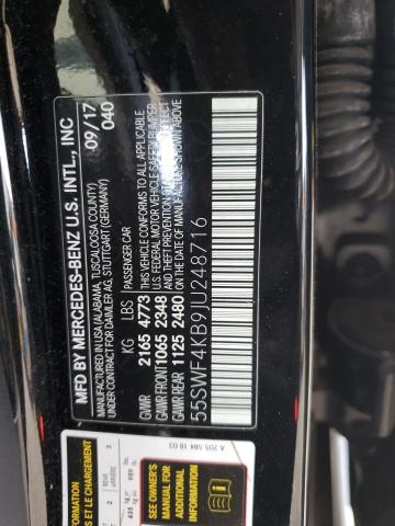2018 MERCEDES-BENZ C 300 4MAT 55SWF4KB9JU248716