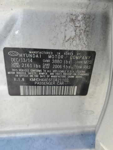 2015 HYUNDAI ELANTRA SE KMHDH4AE6FU421102