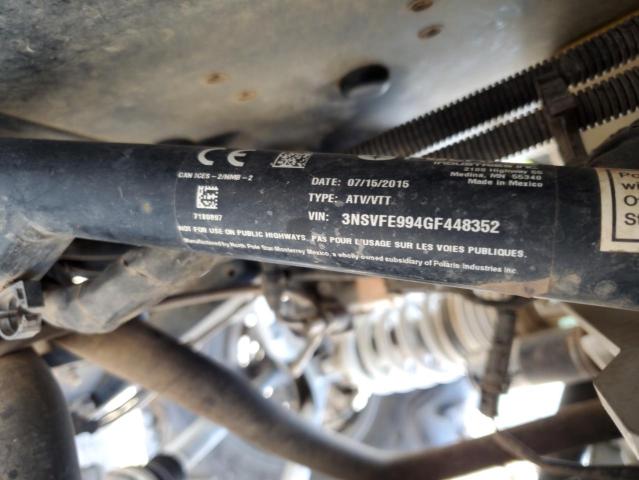 2016 POLARIS RZR XP 4 1 3NSVFE994GF448352