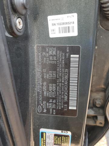 2010 HYUNDAI SANTA FE LIMITED - 5NMSKDAG1AH386239