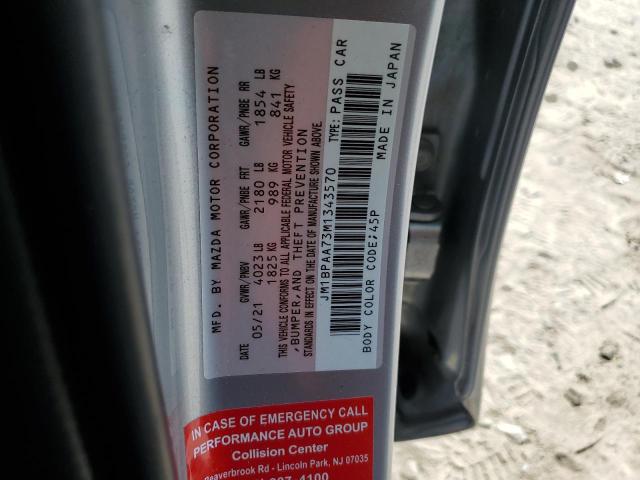 2021 MAZDA 3 - JM1BPAA73M1343570