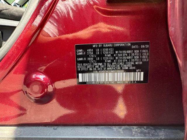 2021 SUBARU OUTBACK PR 4S4BTACCXM3116608
