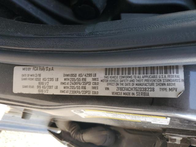 2016 FIAT 500L LOUNG ZFBCFACH7GZ038238
