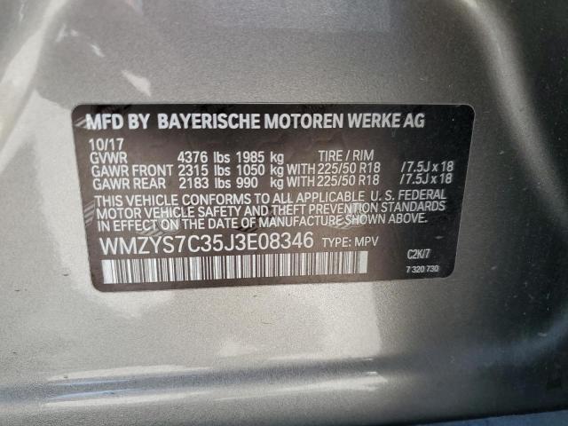 2018 MINI COOPER COUNTRYMAN WMZYS7C35J3E08346
