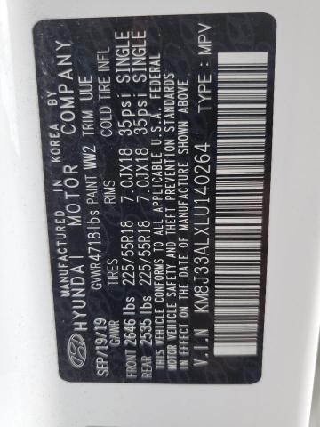 2020 HYUNDAI TUCSON LIM - KM8J33ALXLU140264