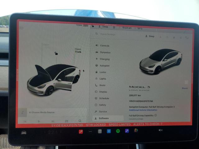 2018 TESLA MODEL 3 5YJ3E1EAXJF075796