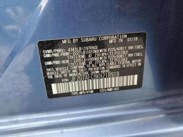 2019 SUBARU CROSSTREK JF2GTAEC8KH218918