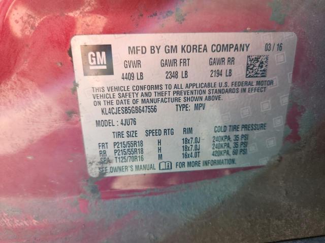 2016 BUICK ENCORE - KL4CJESB5GB647556
