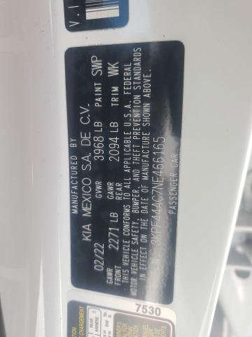 2022 KIA FORTE GT 3KPF44AC7NE466165