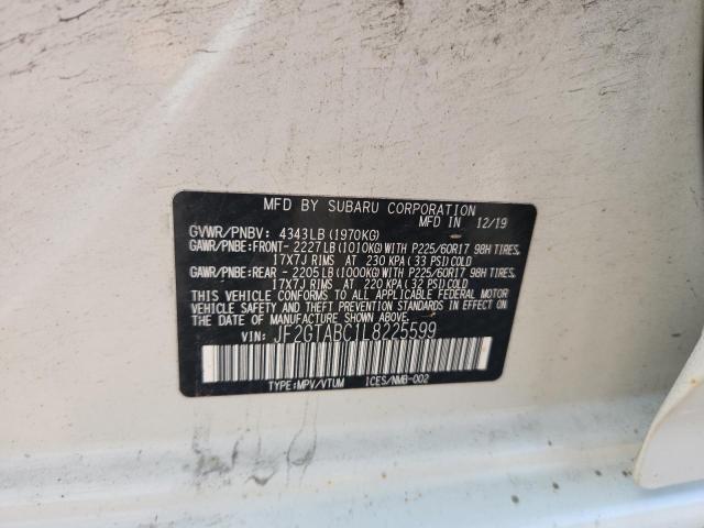 2020 SUBARU CROSSTREK - JF2GTABC1L8225599