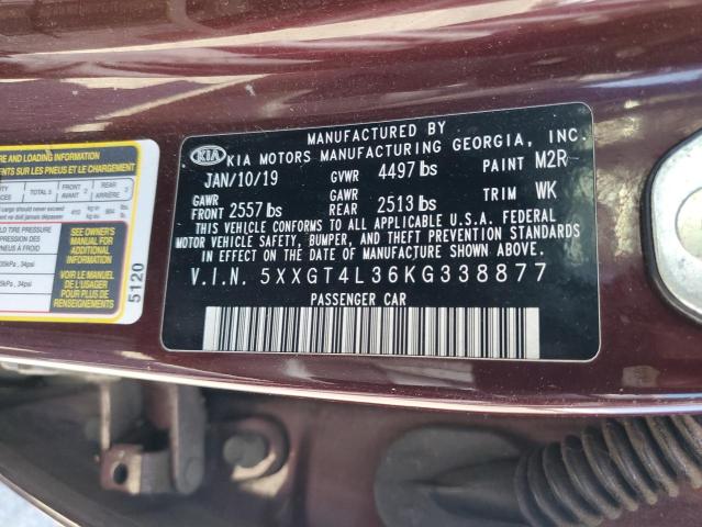 2019 KIA OPTIMA LX 5XXGT4L36KG338877