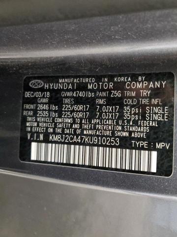 2019 HYUNDAI TUCSON SE KM8J2CA47KU910253