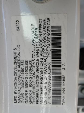 2022 HONDA ACCORD HYB #3310836644