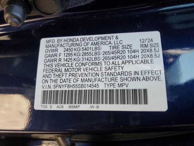 2025 HONDA PASSPORT E - 5FNYF8H55SB014545