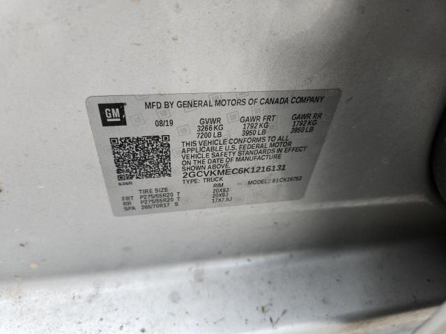 2019 CHEVROLET SILVERADO LD K1500 CUSTOM 2GCVKMEC6K1216131