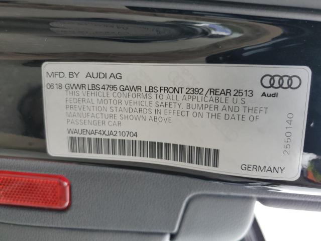 2018 AUDI A4 PREMIUM WAUENAF4XJA210704
