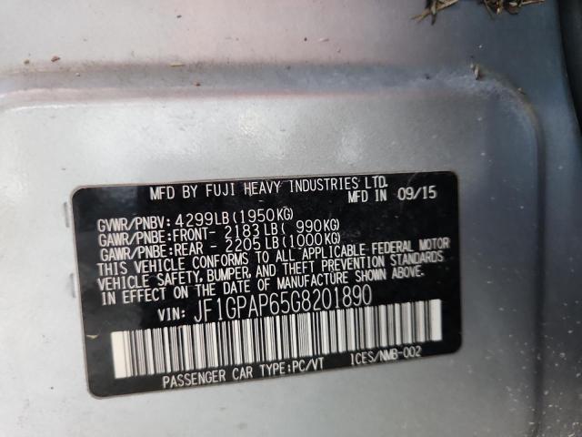 2016 SUBARU IMPREZA SP JF1GPAP65G8201890