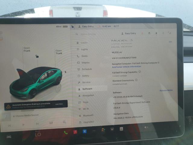 2022 TESLA MODEL 3 5YJ3E1EB3NF277846