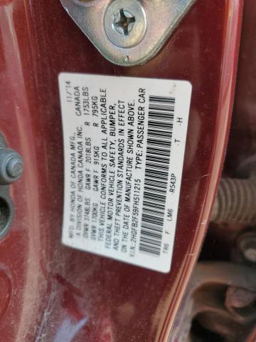 2015 HONDA CIVIC LX 2HGFB2F59FH511215