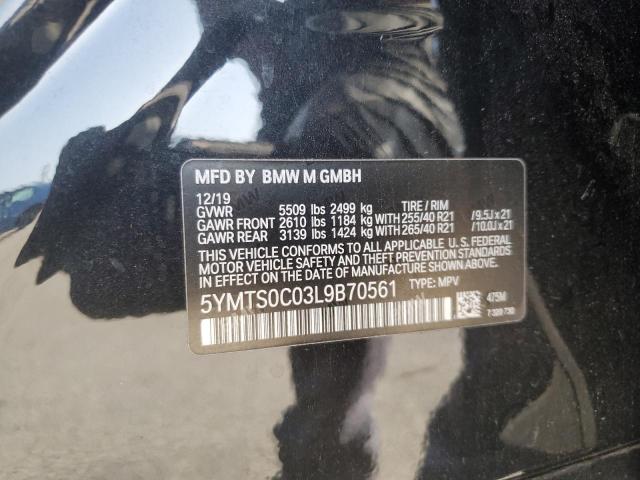 2020 BMW X3 M COMPE 5YMTS0C03L9B70561