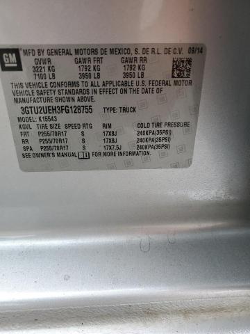 2015 GMC SIERRA K15 - 3GTU2UEH3FG128755