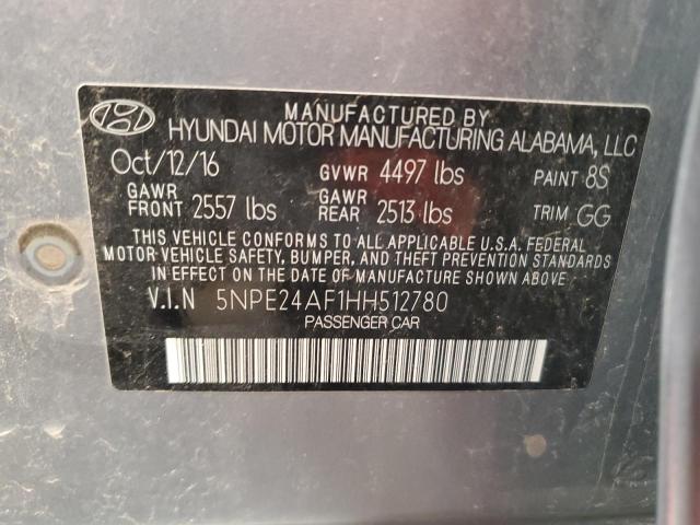 2017 HYUNDAI SONATA SE - 5NPE24AF1HH512780