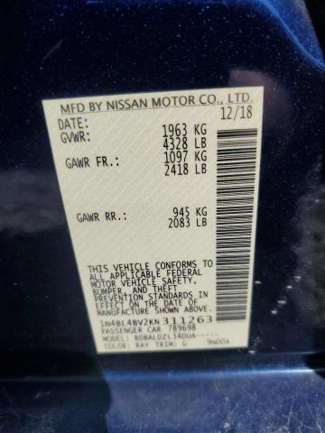 2019 NISSAN ALTIMA S - 1N4BL4BV2KN311263