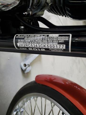 2012 HONDA VT750 C2F JH2RC5343CK500177