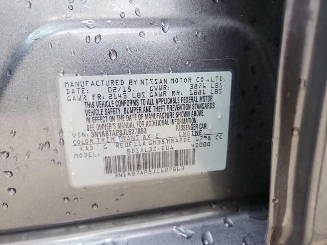 2018 NISSAN SENTRA S - 3N1AB7AP8JL627863