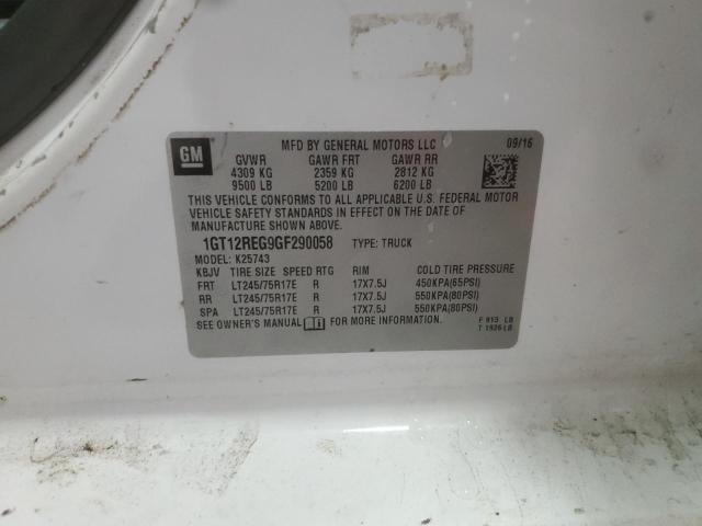 2016 GMC SIERRA K25 1GT12REG9GF290058
