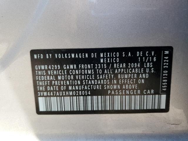 2017 VOLKSWAGEN GTI S/SE 3VW447AUXHM028054