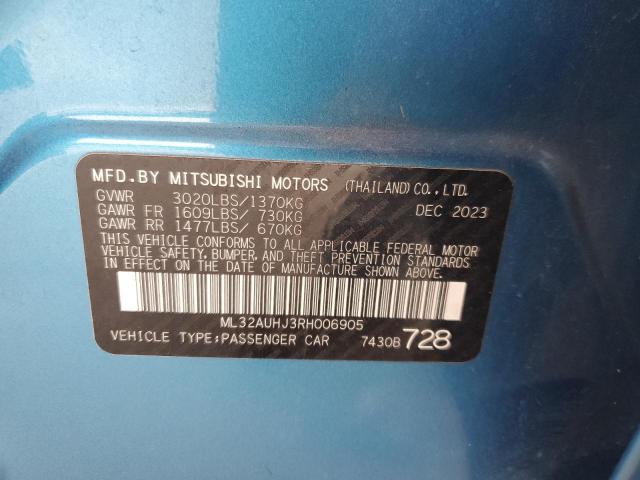 2024 MITSUBISHI MIRAGE ES ML32AUHJ3RH006905