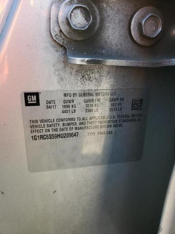 2017 CHEVROLET VOLT LT 1G1RC6S59HU209647