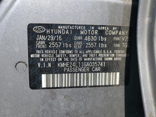 2016 HYUNDAI SONATA HYB KMHE24L11GA035741