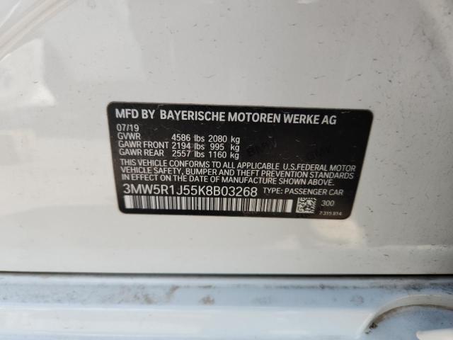 2019 BMW 330I - 3MW5R1J55K8B03268