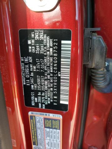 2022 KIA SORENTO LX 5XYRGDLC8NG087521