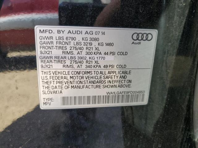2015 AUDI Q7 PREMIUM WA1LGAFE9FD004853