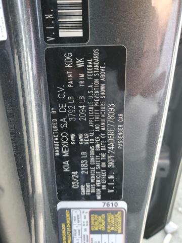 2024 KIA FORTE LX 3KPF24AD6RE778093