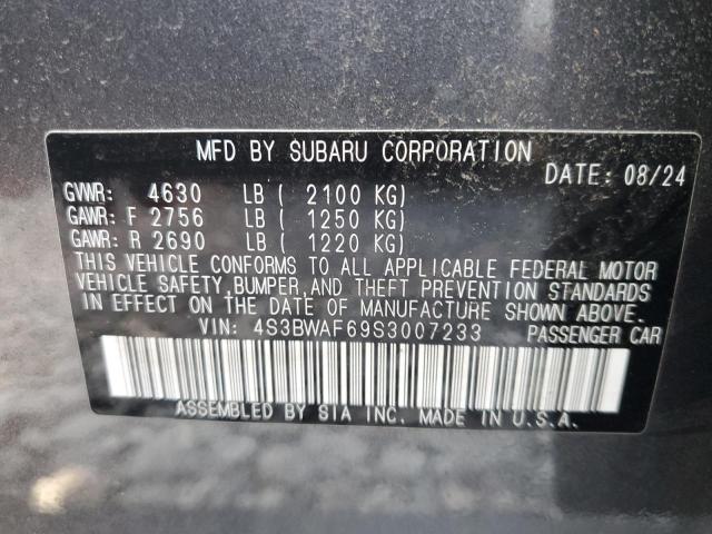 2025 SUBARU LEGACY PRE 4S3BWAF69S3007233