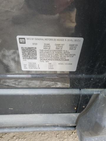 2022 CHEVROLET EQUINOX LT - 3GNAXKEVXNS231849