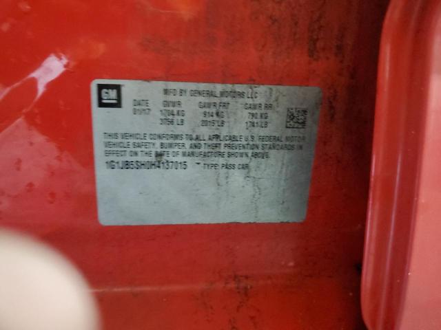 2017 CHEVROLET SONIC LS 1G1JB5SH0H4137015
