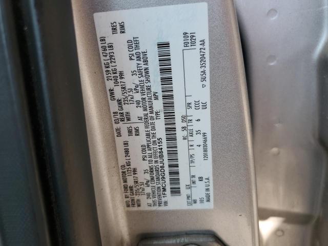 2018 FORD ESCAPE SE 1FMCU9GD8JUB84155