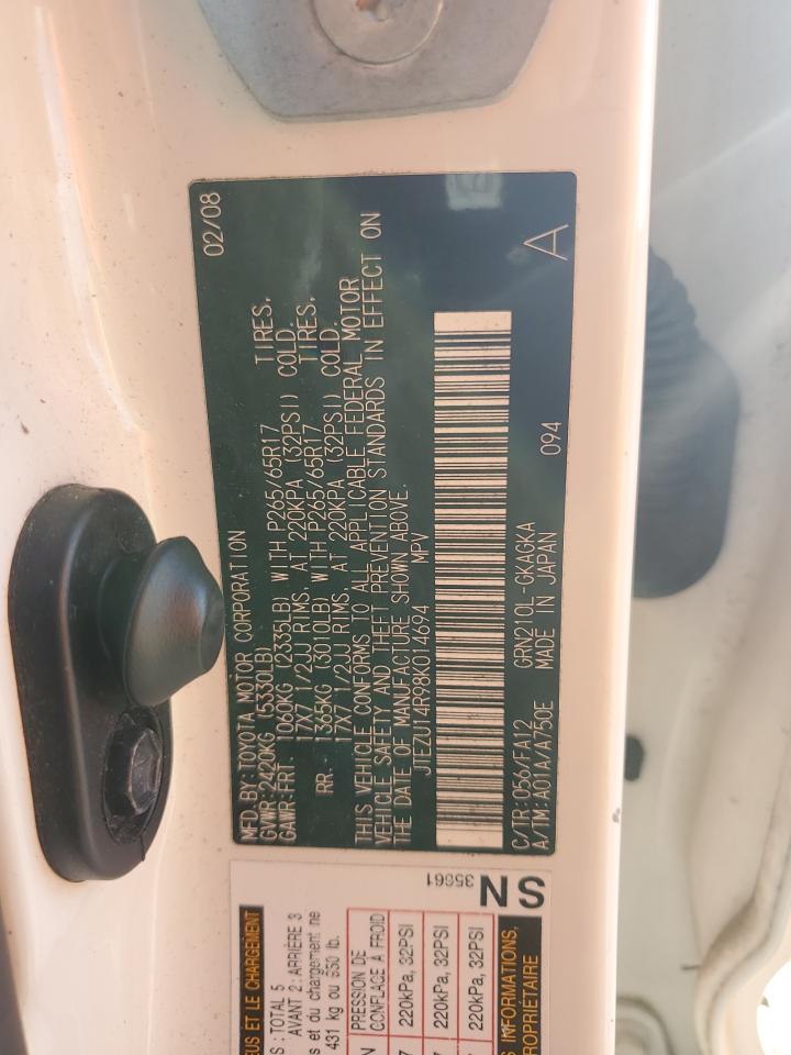 Lot #3221788226 2008 TOYOTA 4RUNNER SR