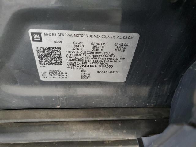 2019 CHEVROLET TRAX LS 3GNCJKSB3KL394160